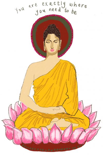 white-background-buddha